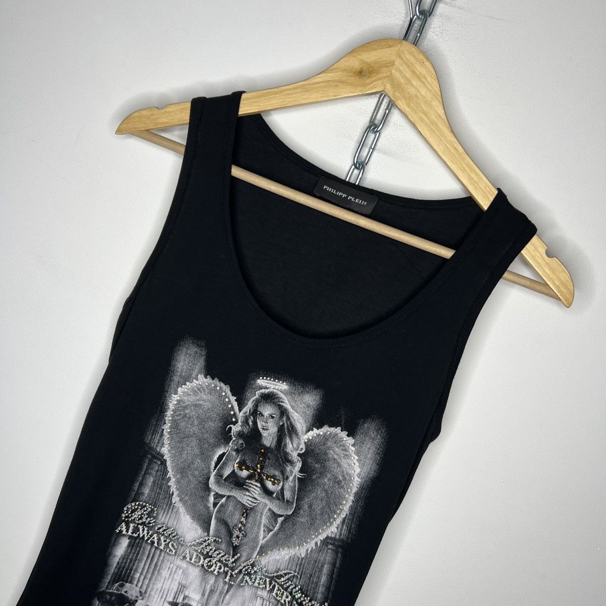 Designer × Philipp Plein Philip Plein Top Blouse Joanna Krupa Black Full Print Size M / US 6-8 / IT 42-44 - 2 Thumbnail