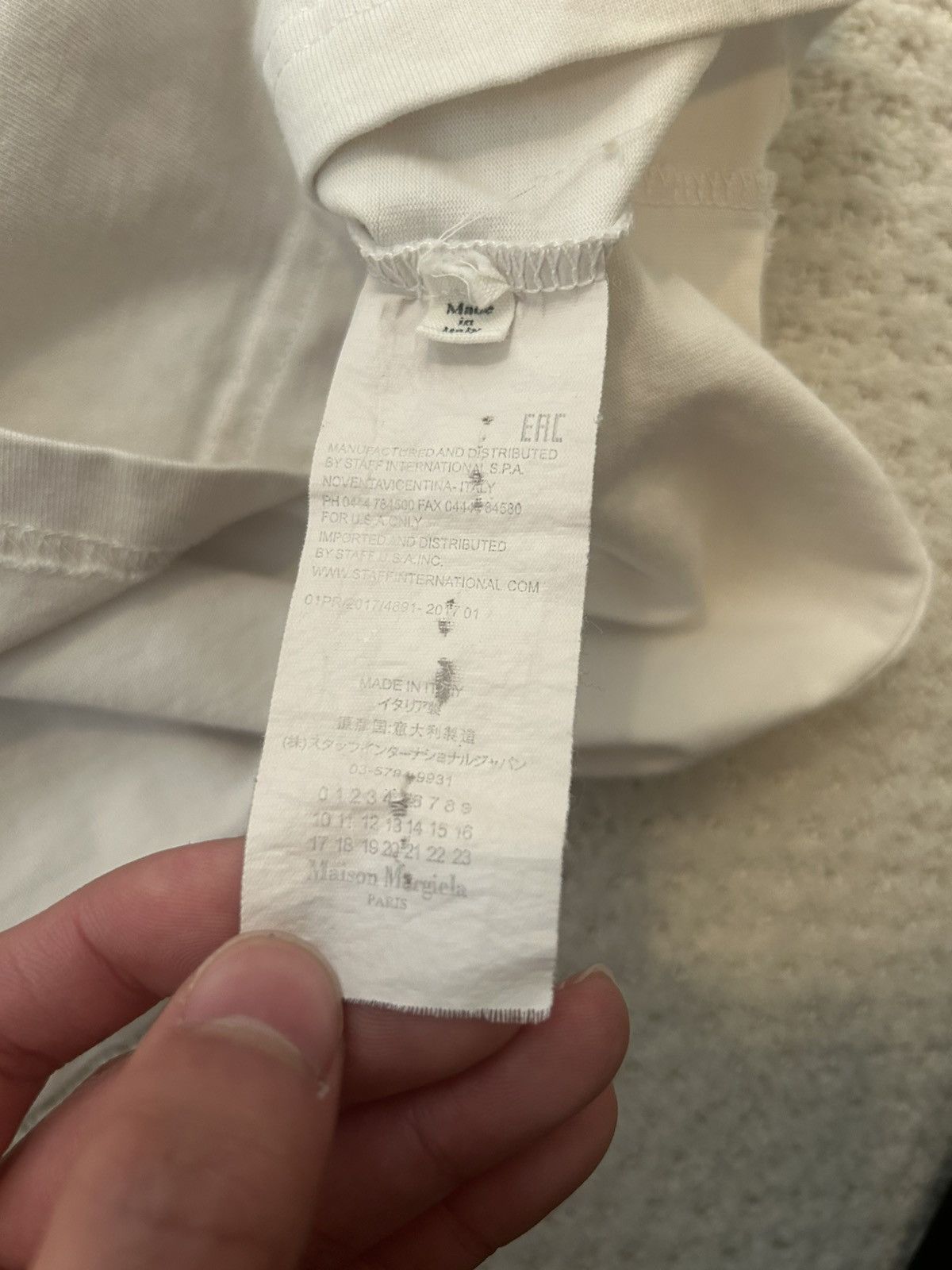 Maison Margiela Maison Margiela SS20 “Braille” Tee Size US M / EU 48-50 / 2 - 5 Thumbnail