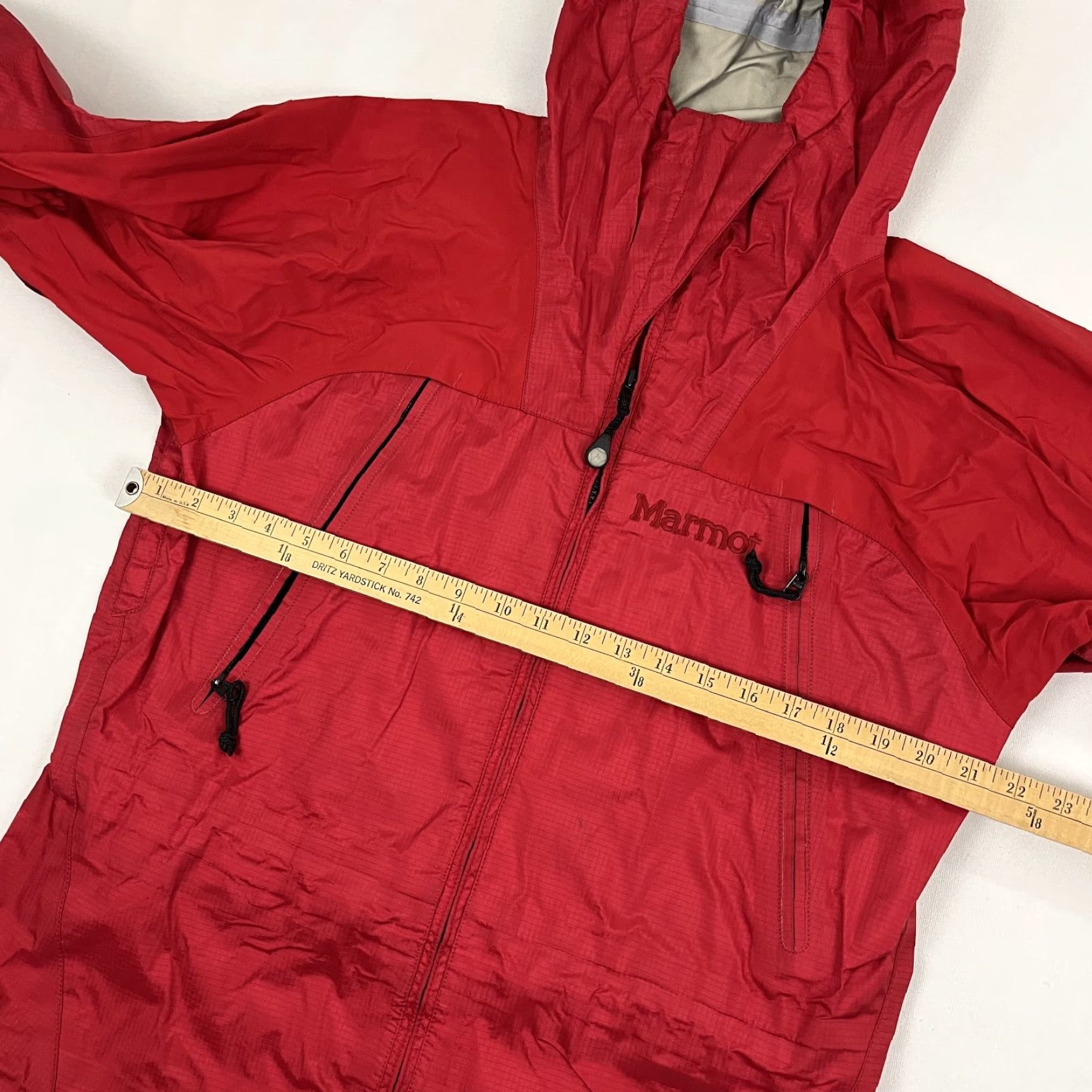 Marmot VINTAGE Marmot Gore Tex XCR Rain Jacket Womens M Red Hooded Outdoor Jacket Size M / US 6-8 / IT 42-44 - 6 Thumbnail