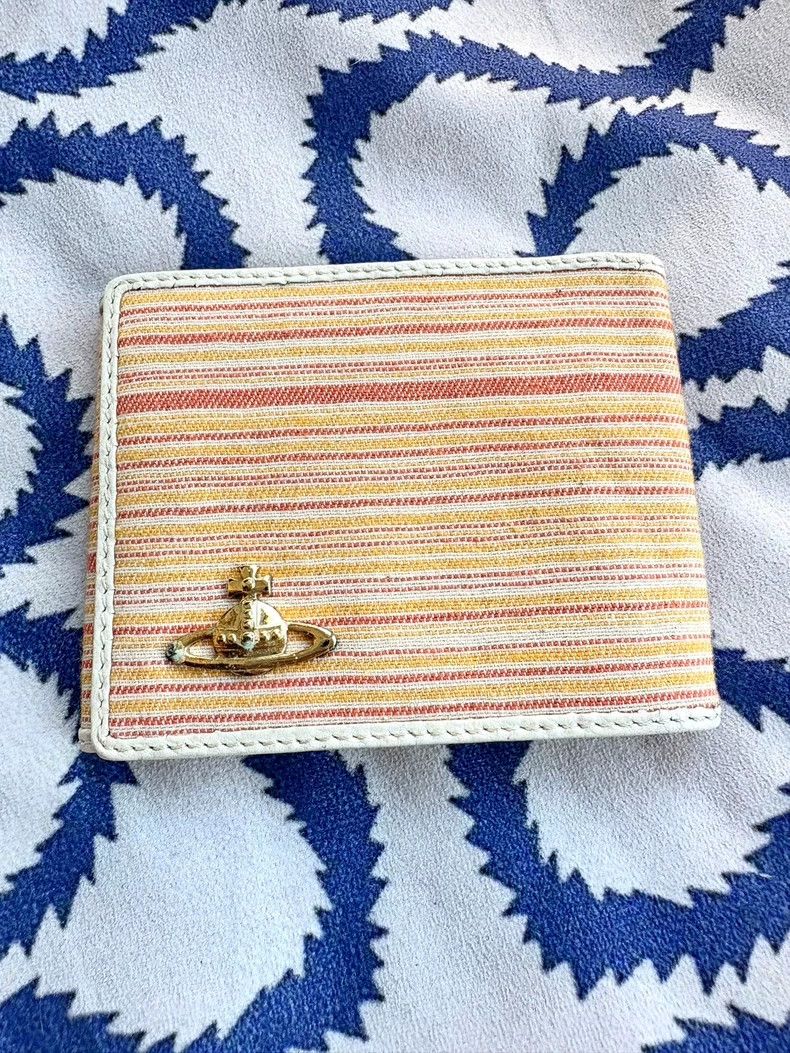 Vivienne Westwood Vivienne Westwood Orange striped wallet card case Size ONE SIZE - 1 Thumbnail