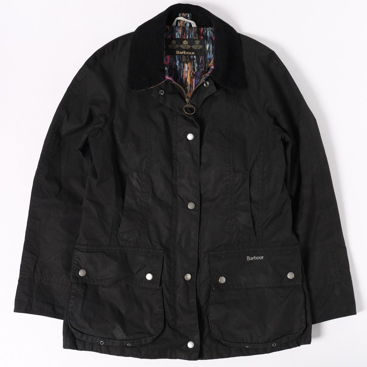 Barbour Barbour Wax Jacket Liberty Beadnell size 10 Womens Black Size M / US 6-8 / IT 42-44 - 11 Thumbnail