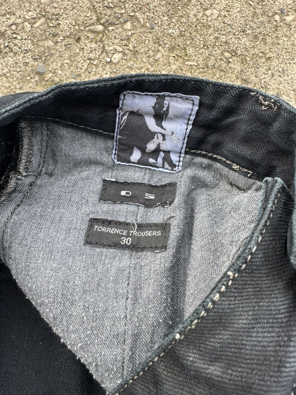 Rick Owens Drkshdw Rick Owens DRKSHDW wax denim Size US 33 - 5 Thumbnail