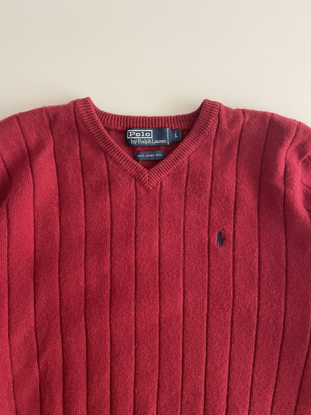 Polo Ralph Lauren Polo Ralph Lauren Lamb Wool Knitwear Size US L / EU 52-54 / 3 - 3 Thumbnail