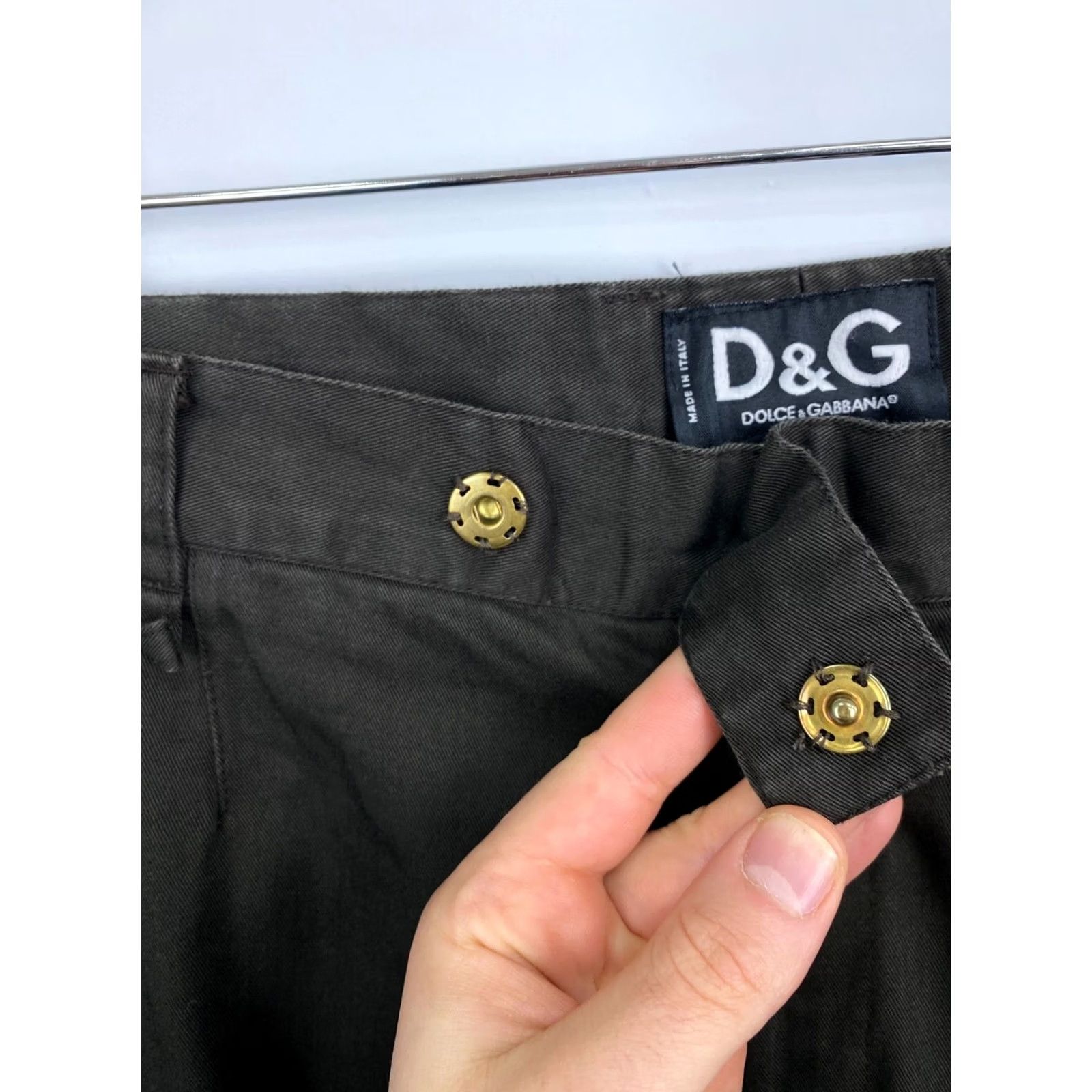 Dolce & Gabbana VINTAGE Dolce&Gabbana Pants 90s Beige Beiges Mens 52 Regular 32in 83cm 19cm 22cm 32cm 90s Theme Mens Size US 36 / EU 52 - 6 Thumbnail