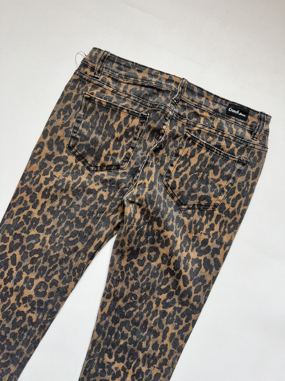 Japanese Brand Crunch Japanese Denim Leopard Print Skinny Size 32" / US 10 / IT 46 - 10 Thumbnail