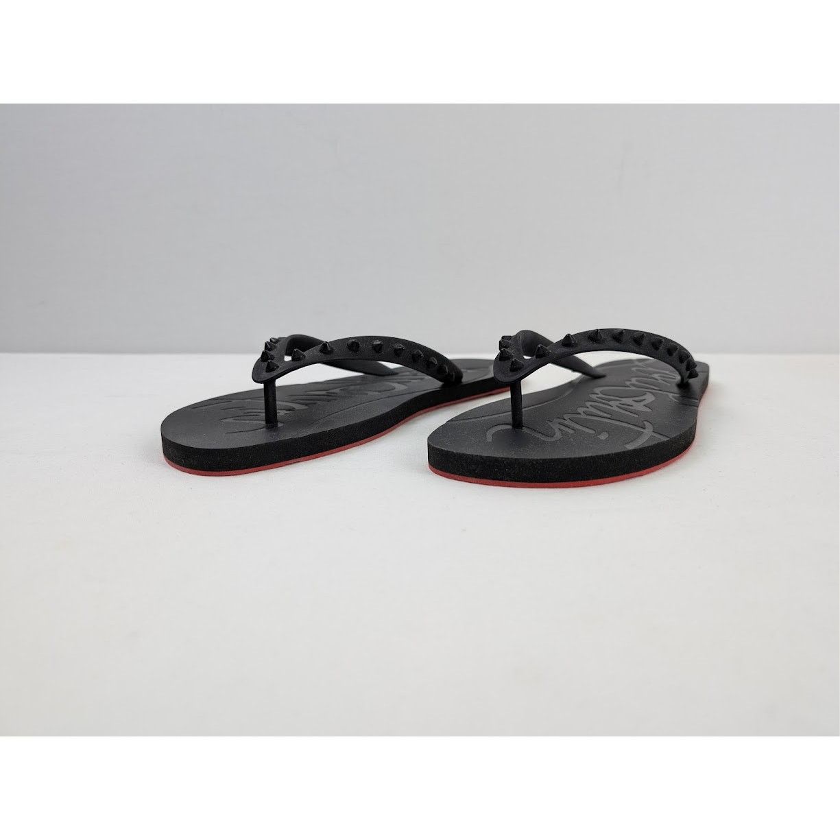 Christian Louboutin o1rshd1 Q:2 / Loubi Flip Flat in Black Size US 10 / EU 43 - 6 Thumbnail