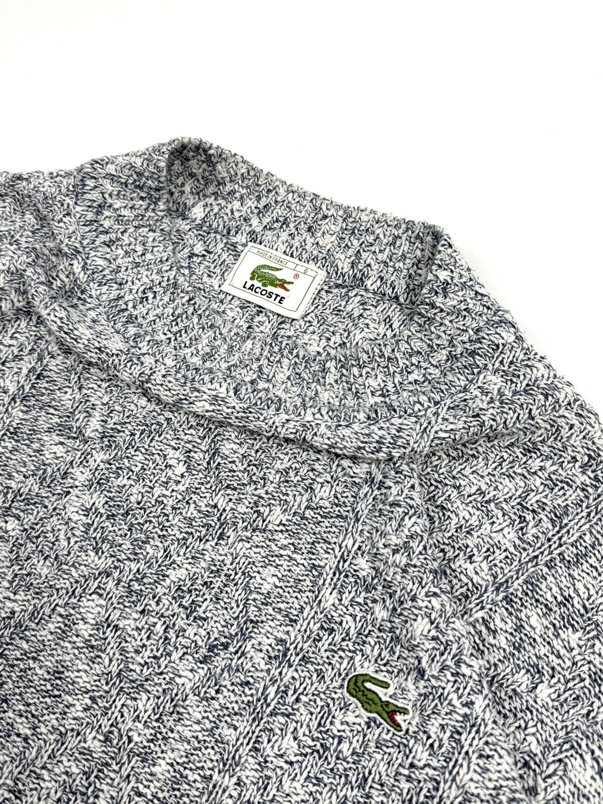 Lacoste 80s Lacoste Vintage Knit Sweater Men’s Jumper France Retro Size US L / EU 52-54 / 3 - 9 Thumbnail