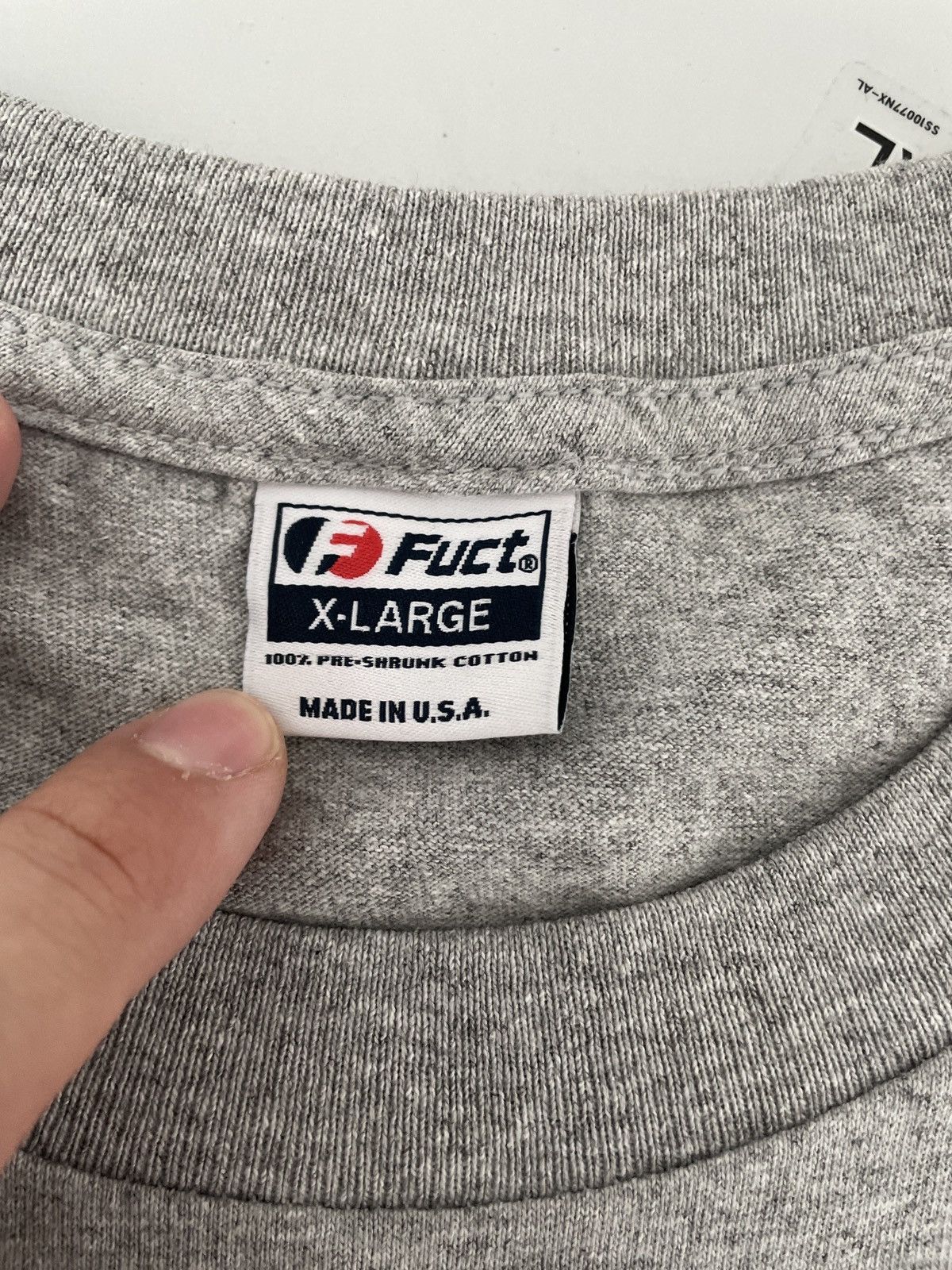 FUCT Fuct Grey Reflective Tonal Logo Shirt Size US XL / EU 56 / 4 - 3 Thumbnail
