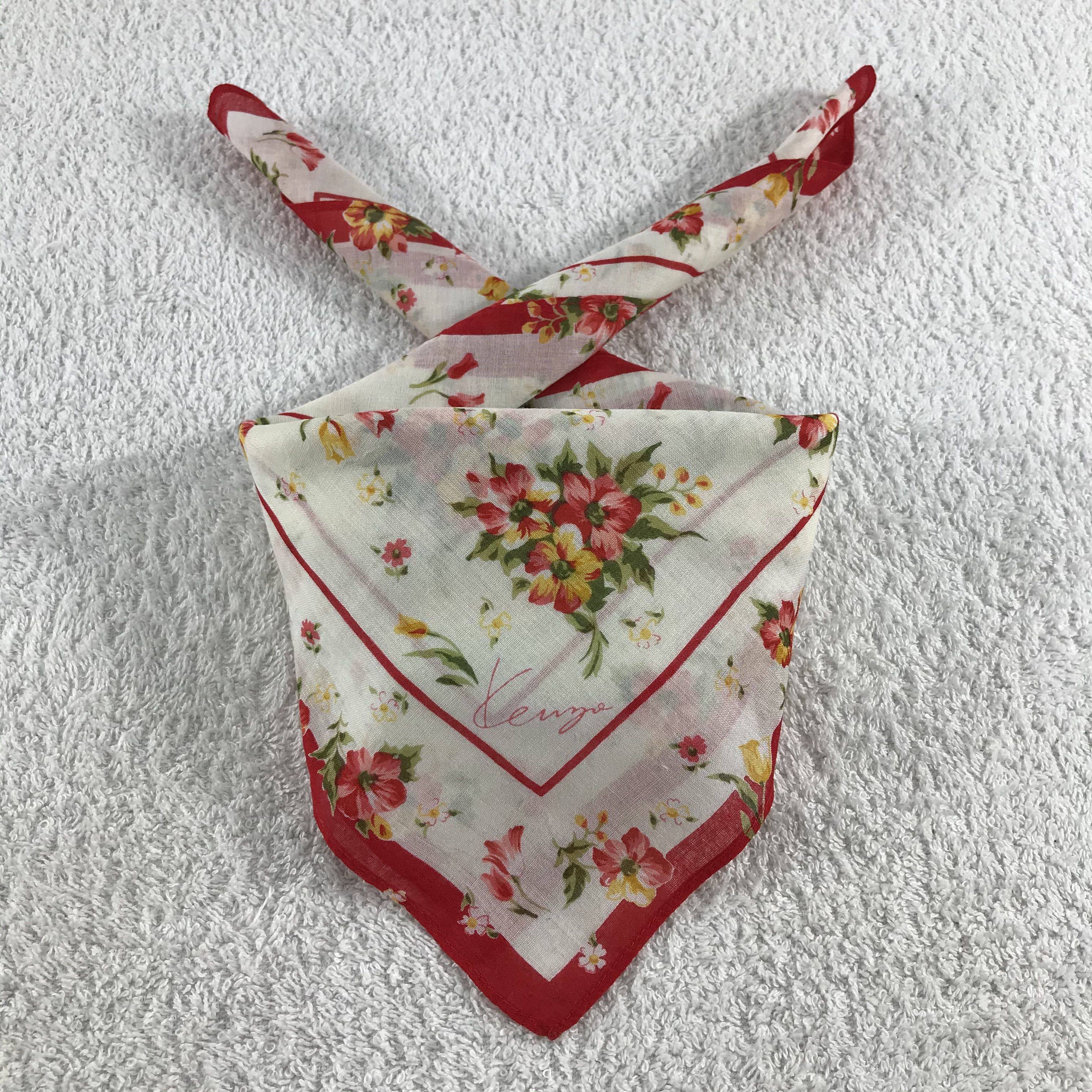 Kenzo × Vintage Kenzo Bandana / Handkerchief / Neckerchief - S329 Size ONE SIZE - 3 Thumbnail