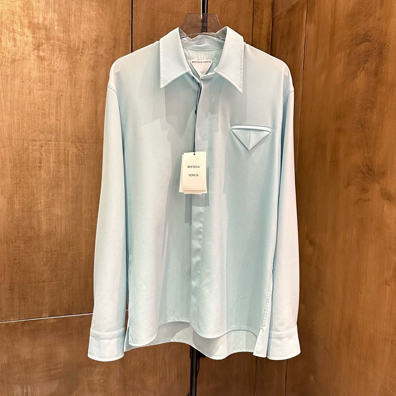 Bottega Veneta Bottega Veneta Blue Button Up Shirt Size 50 Size US M / EU 48-50 / 2 - 1 Thumbnail