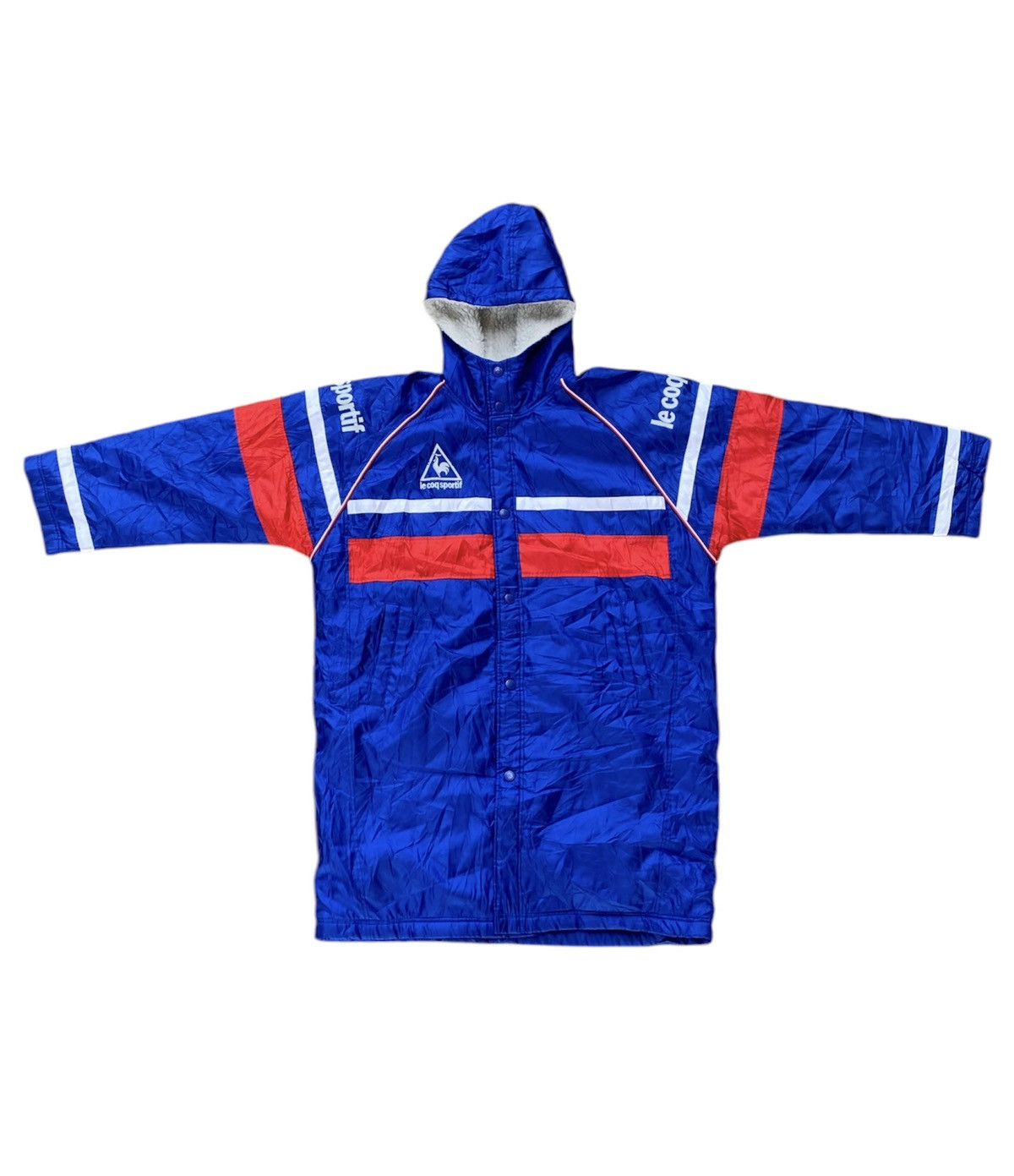 Le Coq Sportif × Vintage Vintage Le Coq Sportif SHERPA PARKA LONG JACKET Size US XL / EU 56 / 4 - 1 Thumbnail