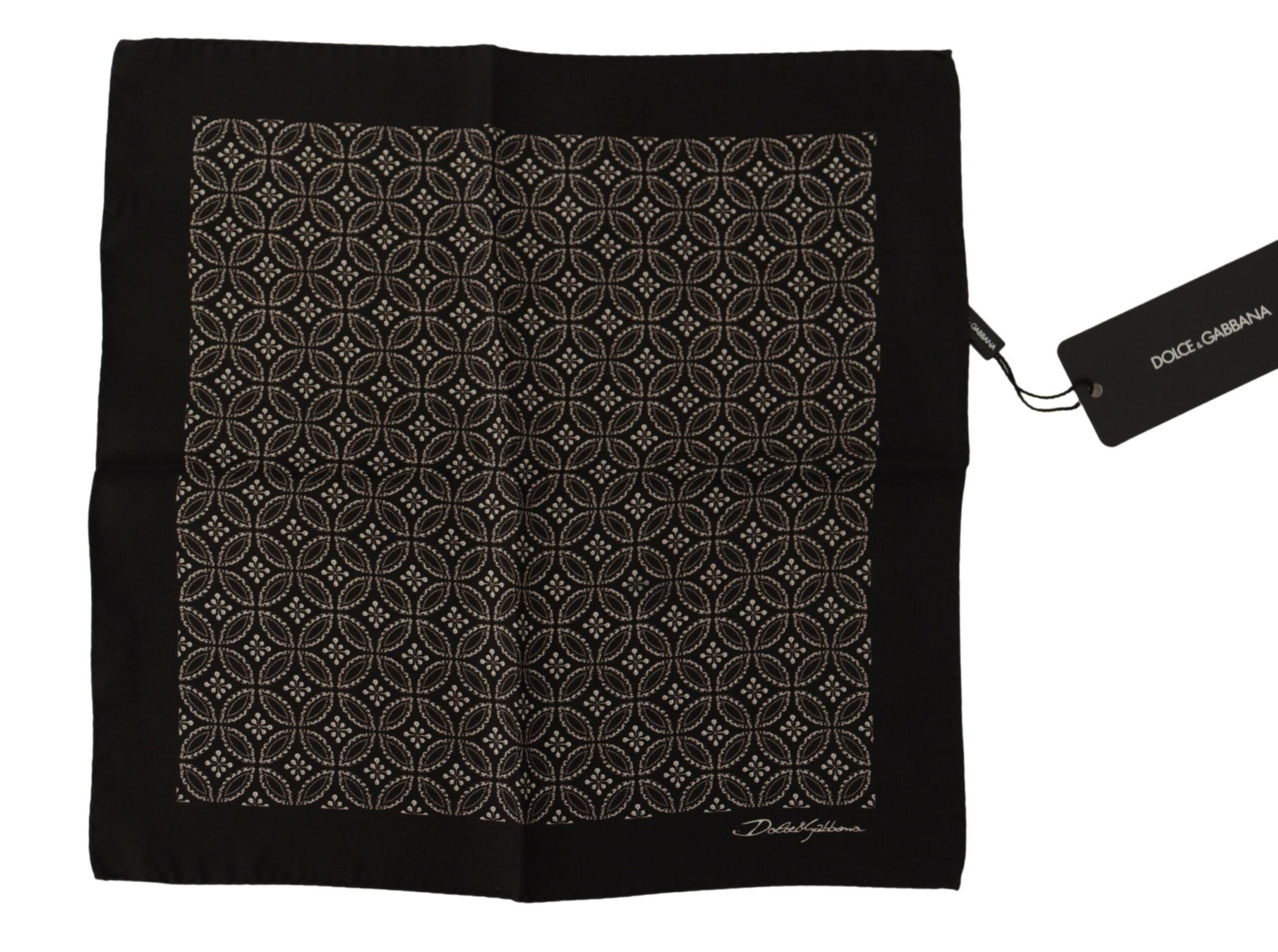 Dolce & Gabbana Elegant Square Silk Men's Men's Scarf Size ONE SIZE - 1 Thumbnail