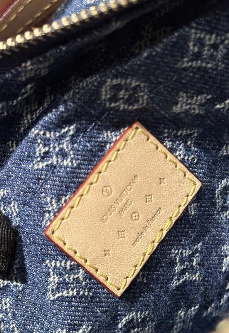 Louis Vuitton Louis Vuitton Papillon handbag Monogram Denim Size ONE SIZE - 8 Thumbnail