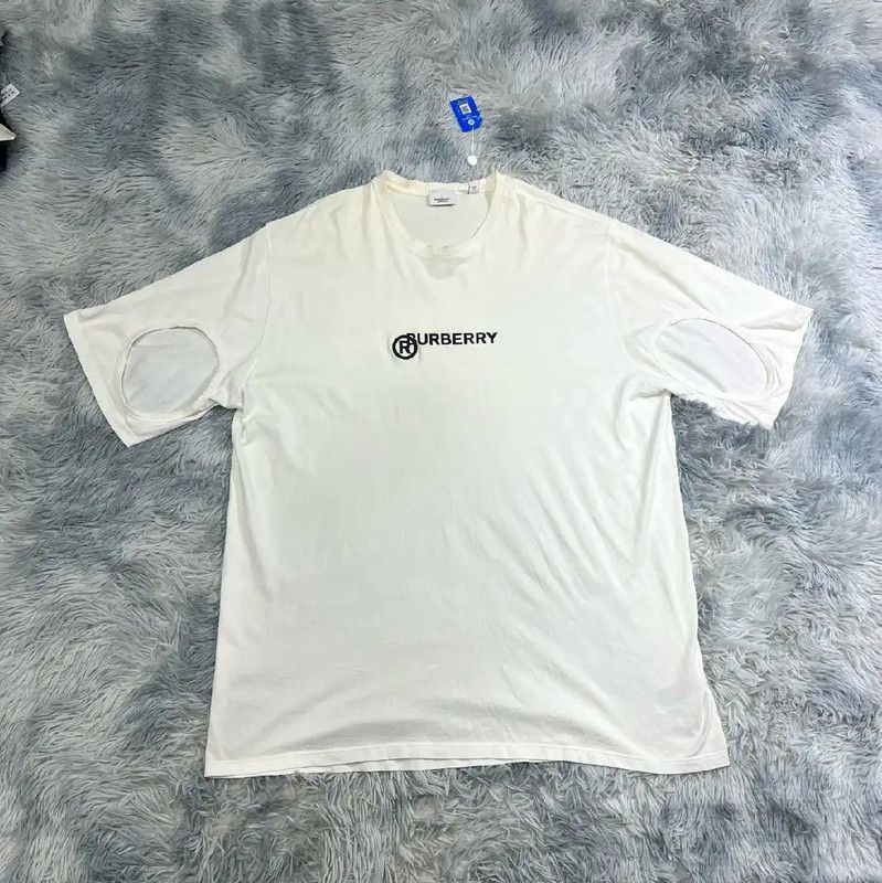 Burberry Burberry White Men's T-Shirt XXL Size Size US XXL / EU 58 / 5 - 1 Thumbnail