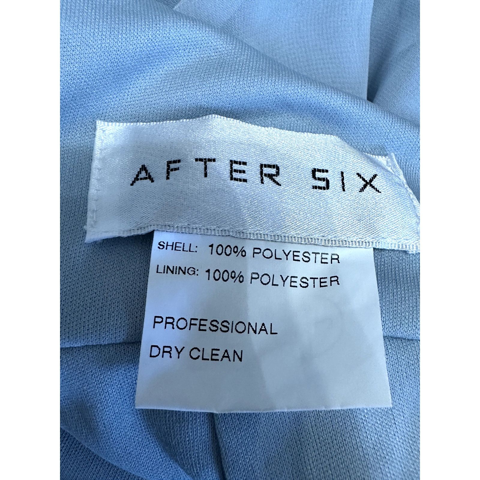 After Six After Six Maxi Dress Halter Backless High Neck Blue 14 NWOT Size XL / US 12-14 / IT 48-50 - 9 Thumbnail