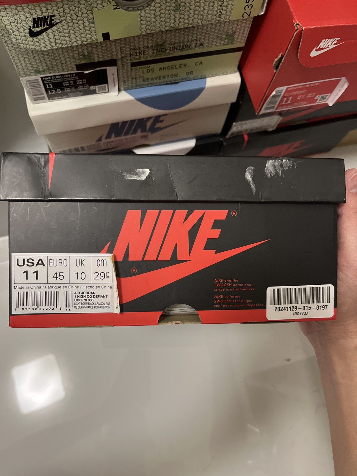 Jordan Brand × Nike Air Jordan 1 high og defiant sb Paris to nyc Size US 11 / EU 44 - 9 Thumbnail