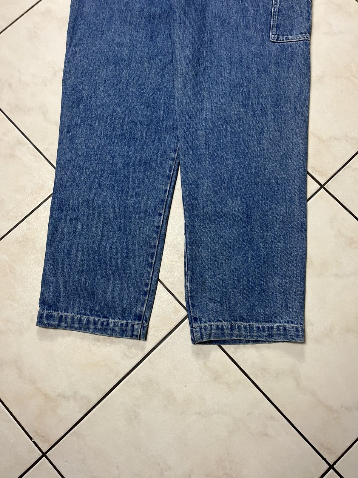 Stussy × Vintage Stussy workgear navy denim double knee baggy jeans pants 34 Size US 34 / EU 50 - 14 Thumbnail
