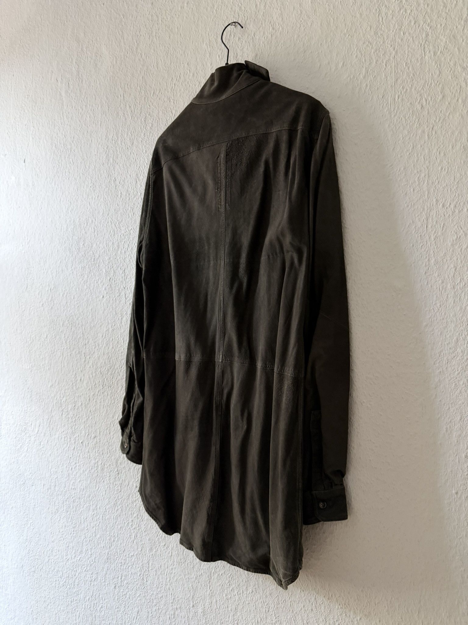 Rick Owens F/W 16 “MASTODON” Blistered Lamb Leather Trench Shirt L/54 Size US L / EU 52-54 / 3 - 11 Thumbnail