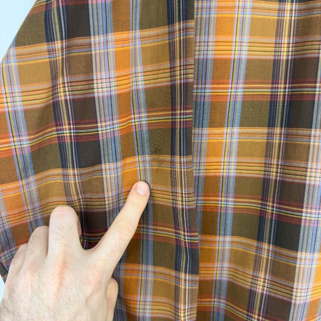 Ermenegildo Zegna ZEGNA Sport Brown Tan Plaid Casual Button-down Shirt sz L Size US L / EU 52-54 / 3 - 8 Thumbnail