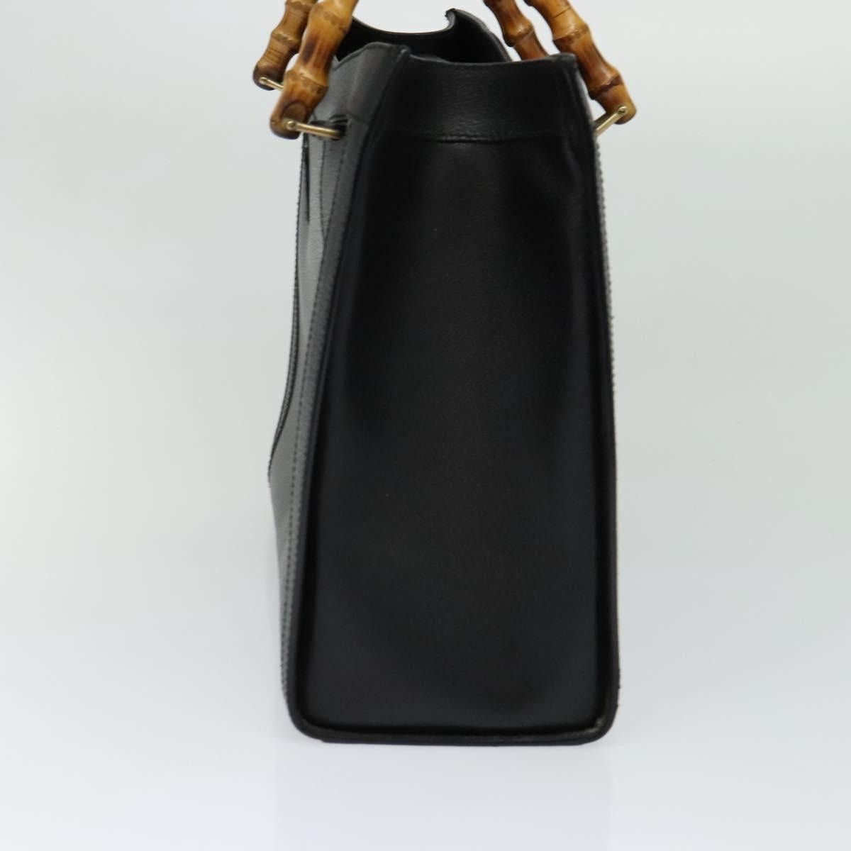 Gucci GUCCI Bamboo Hand Bag Leather Black Gold 002 002 Size ONE SIZE - 5 Thumbnail