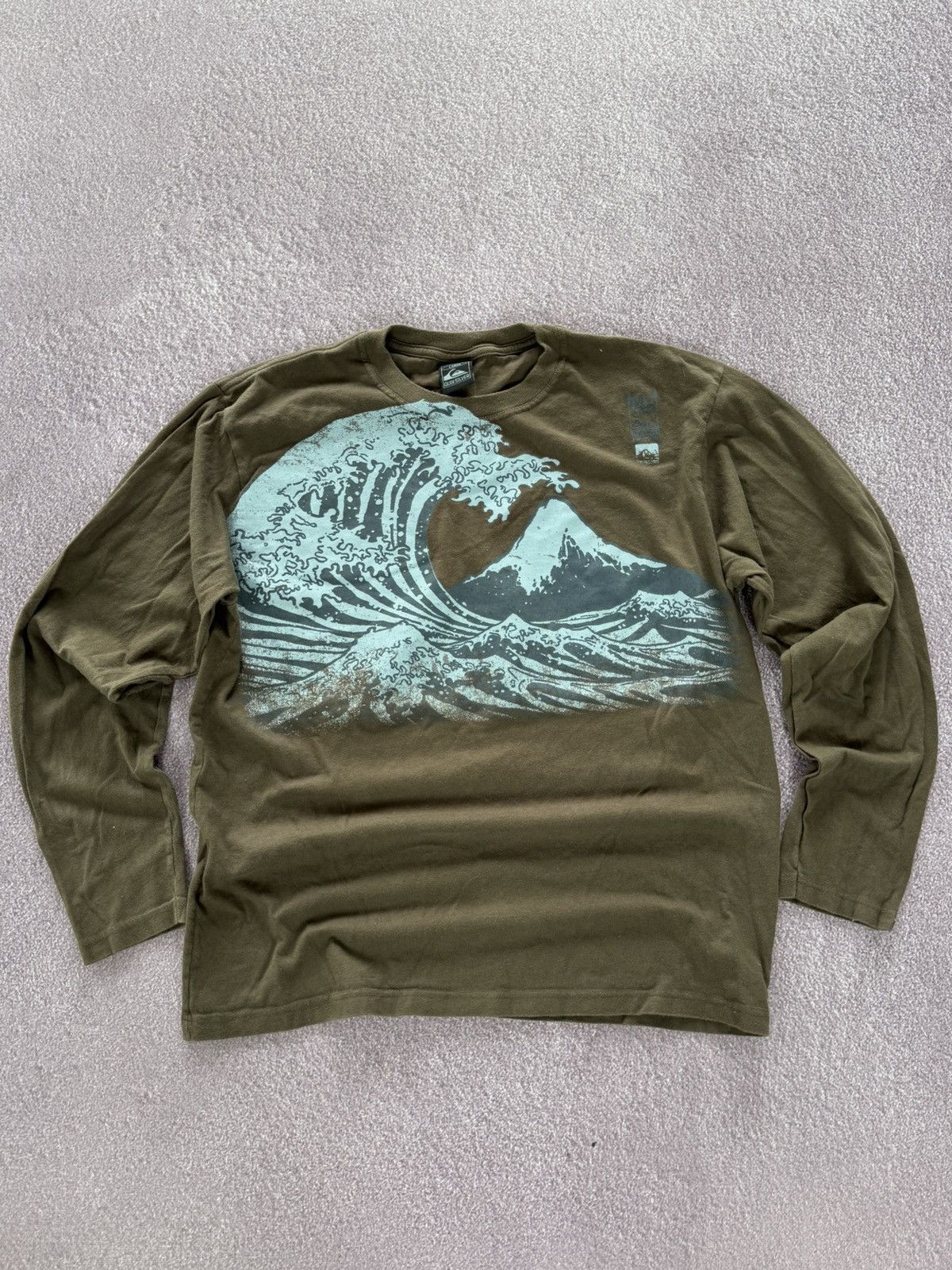 Quiksilver Rare Vintage 90s Brown Quicksilver Long Sleeve Size US L / EU 52-54 / 3 - 1 Thumbnail