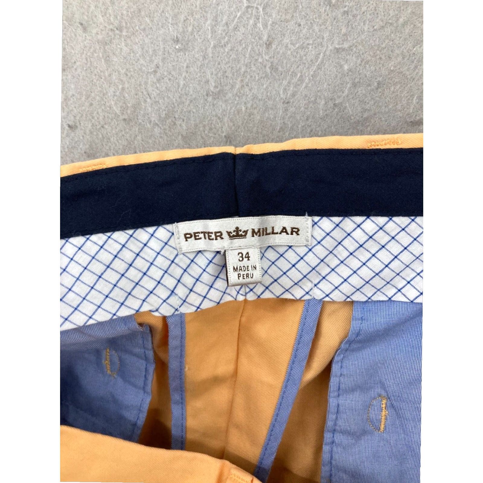 Peter Millar Peter Millar Mens Relaxed Fit Orange Golf Shorts 34 Casual Size US 34 / EU 50 - 7 Thumbnail