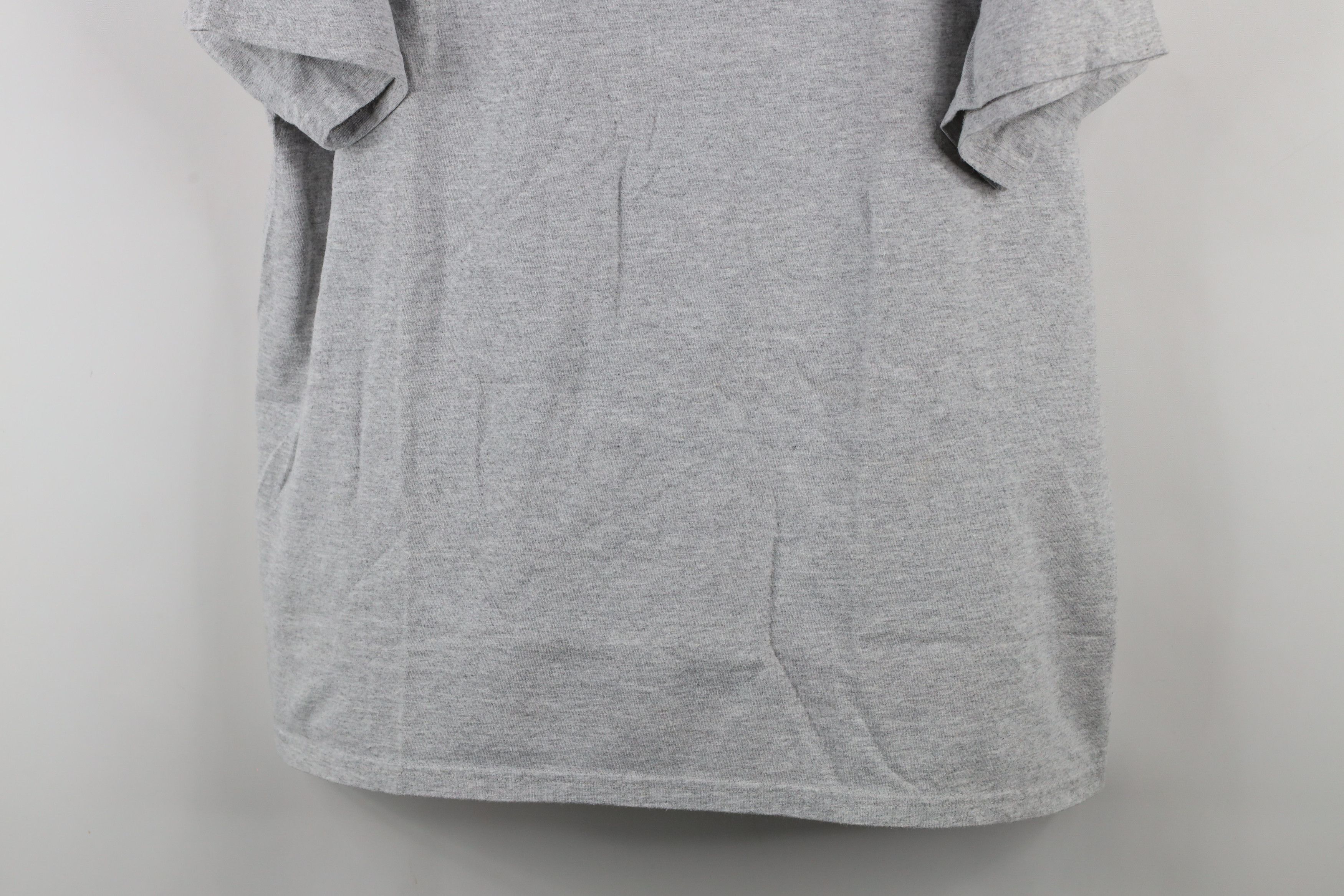 Nike × Vintage Vintage 90s Nike Travis Scott Center Swoosh T-Shirt Gray Size US L / EU 52-54 / 3 - 3 Thumbnail