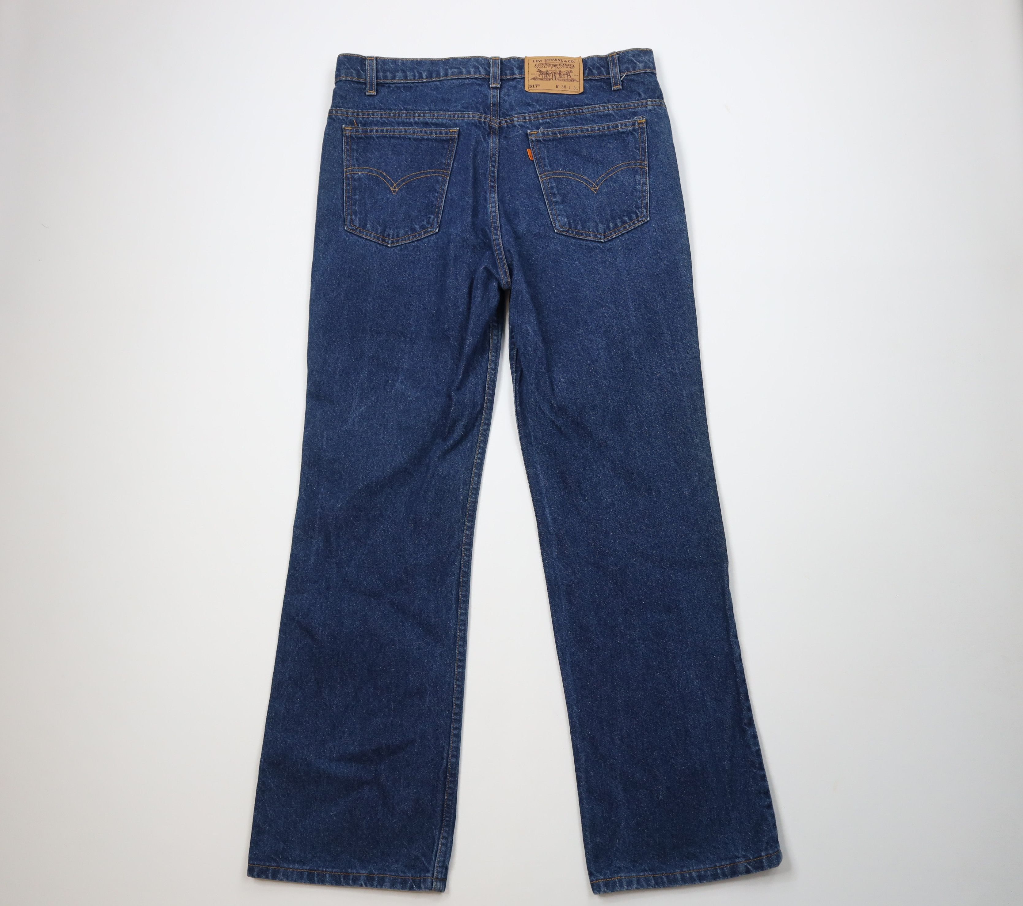 Levi's Vintage 80s 90s Levis 517 Orange Tab Wide Leg Bootcut Jeans Size US 38 / EU 54 - 10 Thumbnail