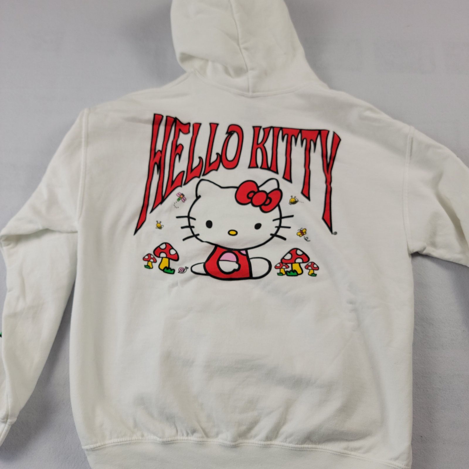 SAYHELLO Hello Kitty Sanrio Unisex Hoodie White Sz L (576) Size L / US 10 / IT 46 - 5 Thumbnail