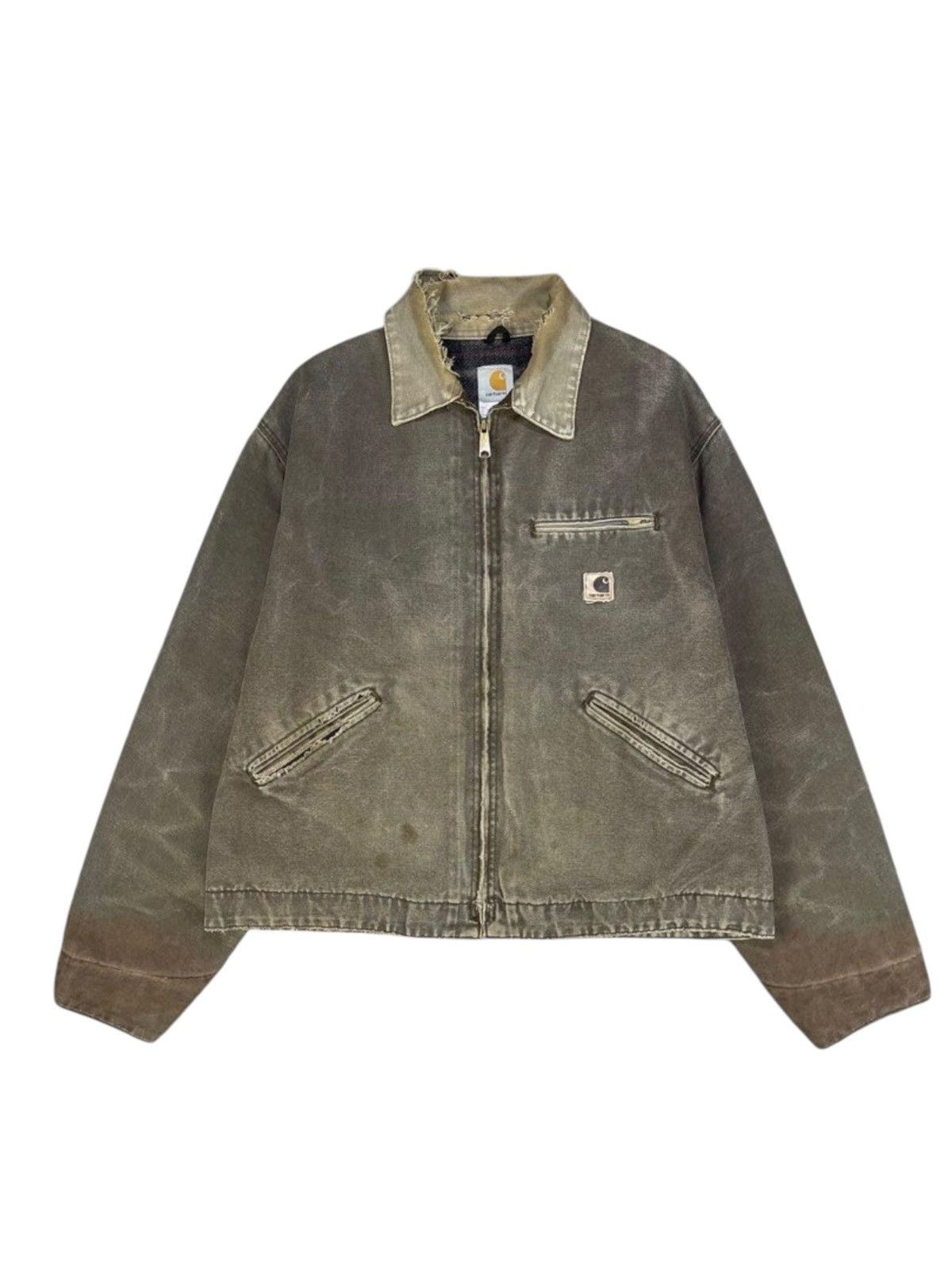 Vintage Carhartt J97CHT Blanked Lines Detroit Jacket