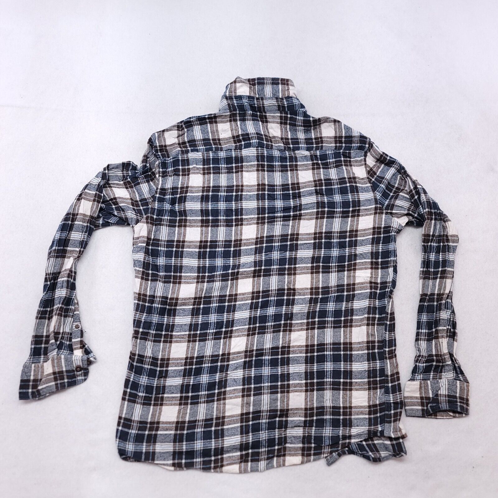 Croft & Barrow Croft & Barrow Tartan Flannel Casual Shirt Mens Size L Blue Size US L / EU 52-54 / 3 - 10 Thumbnail