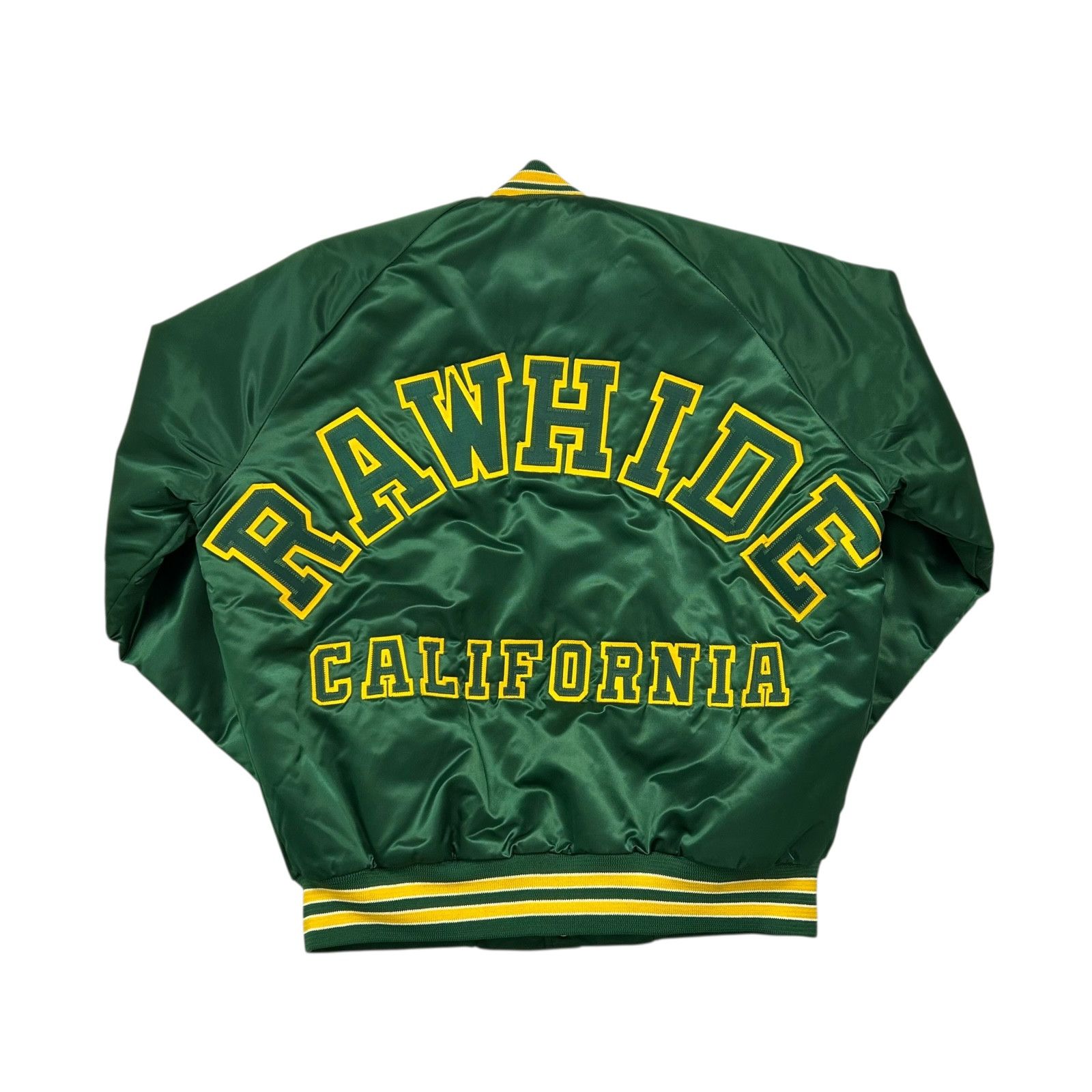 Chalk Line VTG 90s RAW HIDE CALIFORNIA SATIN JACKET SPELL OUT SIZE M Size US M / EU 48-50 / 2 - 1 Thumbnail