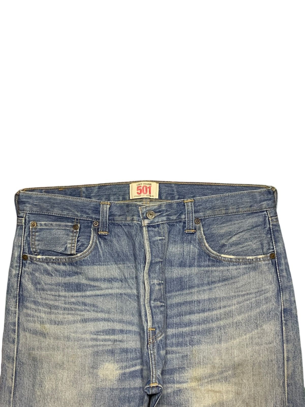 Levi's × Levi's Vintage Clothing Vintage 90s Levis 501 Faded Mud Wash Distressed Baggy Jeans Size US 36 / EU 52 - 4 Thumbnail