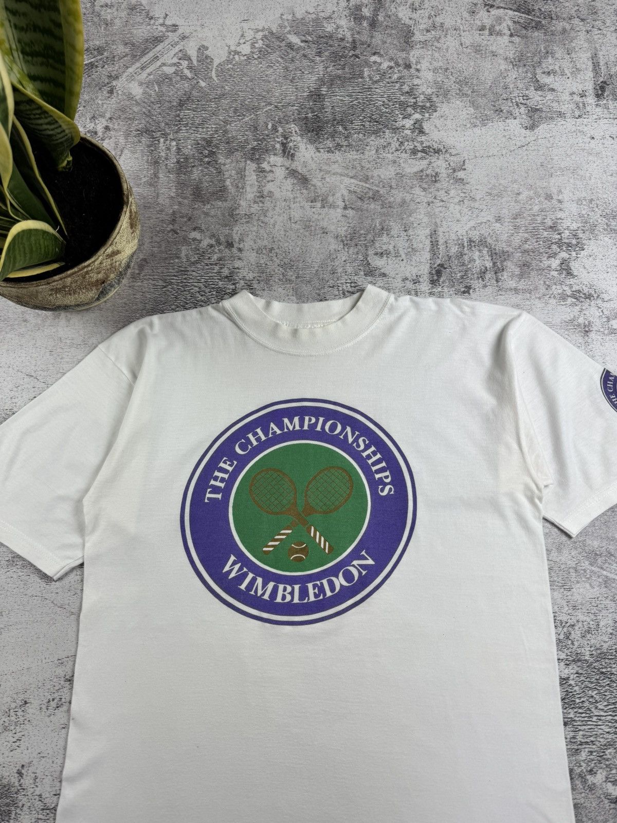 Vintage Tim Henman Team Wimbledon Tennis 1990s RARE Jersey T Shirt Size US L / EU 52-54 / 3 - 7 Thumbnail