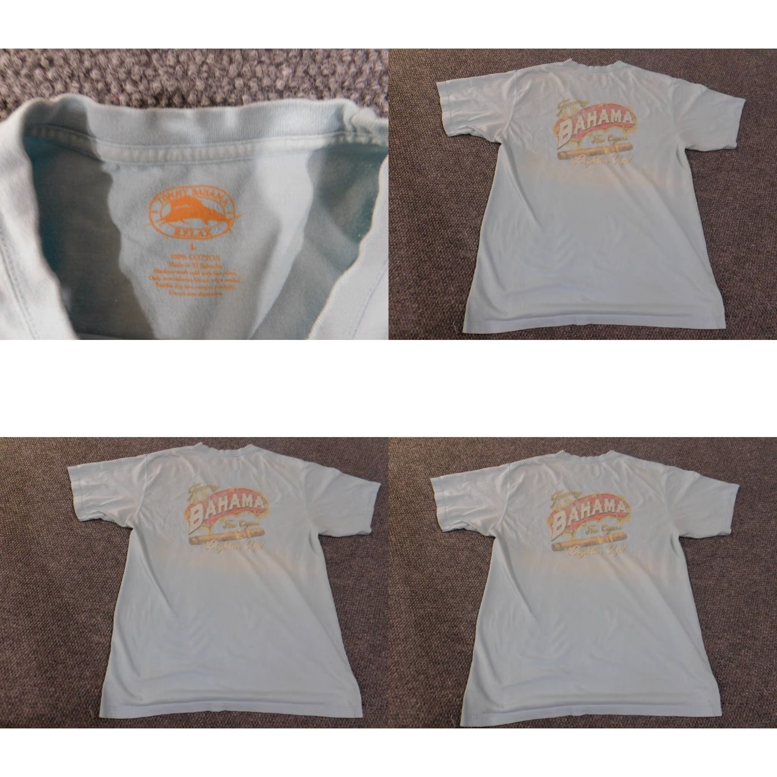 Tommy Bahama Tommy Bahama Shirt L Blue Logo Short Sleeve Crew Neck Mens L All Seasons Classic Knit T-Shirt Relaxed Vintage: No Size US L / EU 52-54 / 3 - 9 Thumbnail