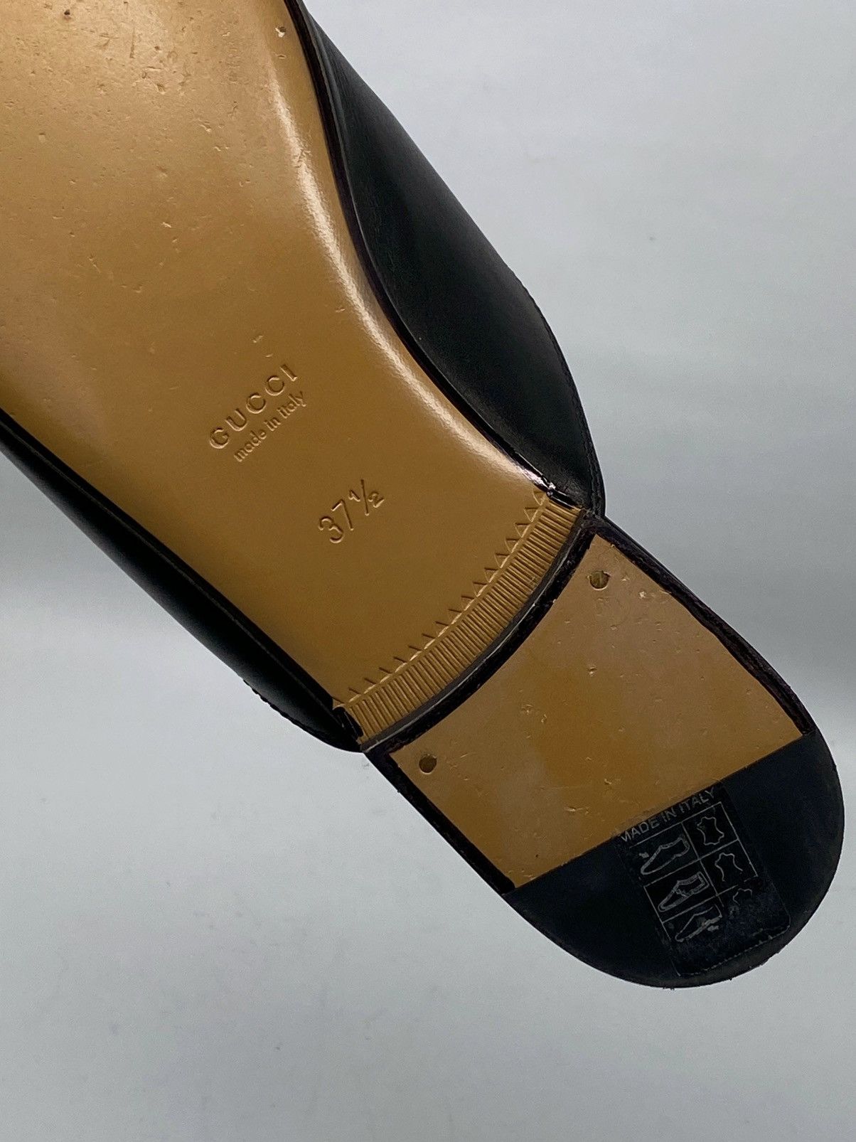 Gucci Gucci Princetown Leather Mules size 37.5 Size US 7.5 / IT 37.5 - 13 Thumbnail