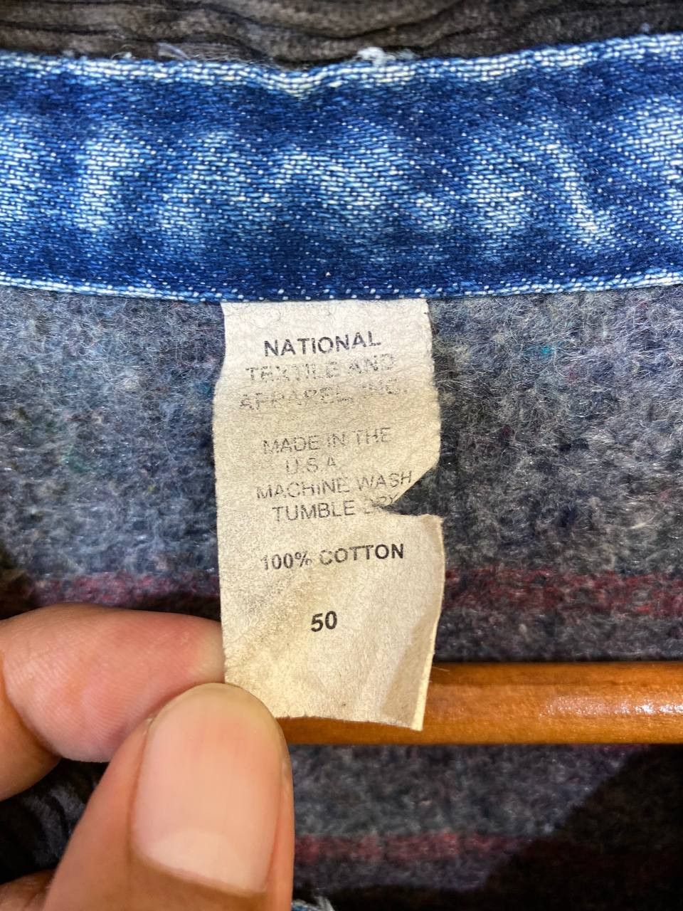 Vintage vintage denim jacket blanket lining very nice design Size US XXL / EU 58 / 5 - 3 Thumbnail