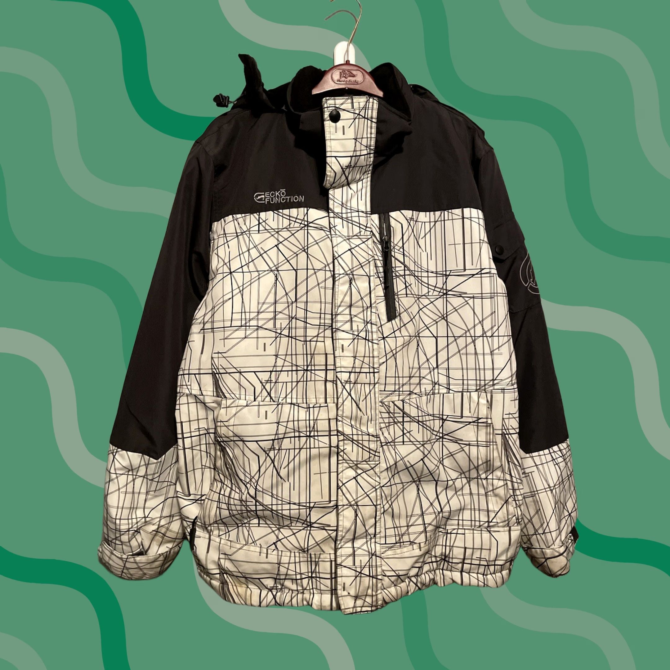 Ecko Unltd. Ecko Unltd Function Jacket Mens XL Size F211 White Grey Multicolor Jersey Tech Coat All Seasons Long Size US XL / EU 56 / 4 - 1 Thumbnail