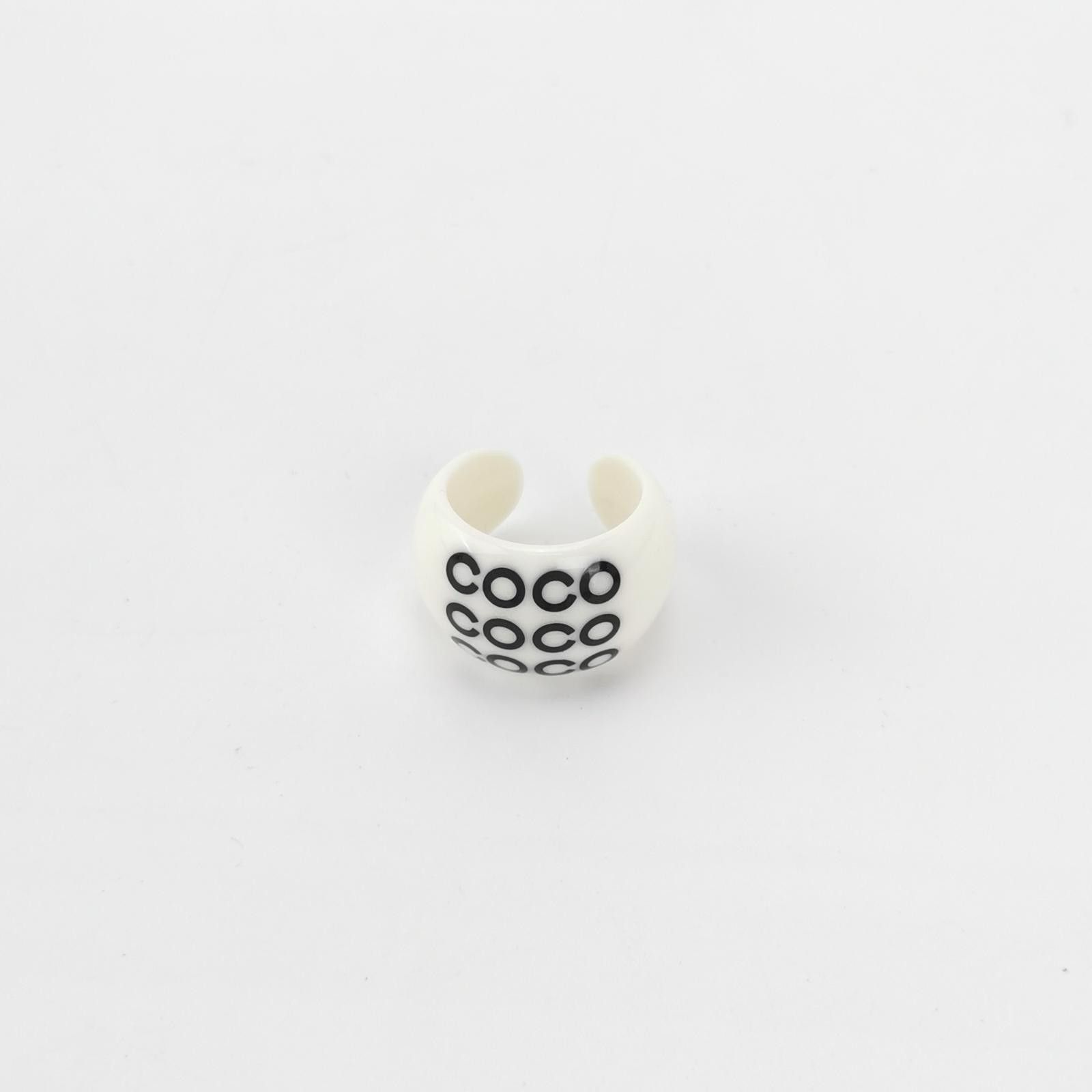 Chanel Chanel coco open ring size 15 -z2505 Size ONE SIZE - 1 Thumbnail