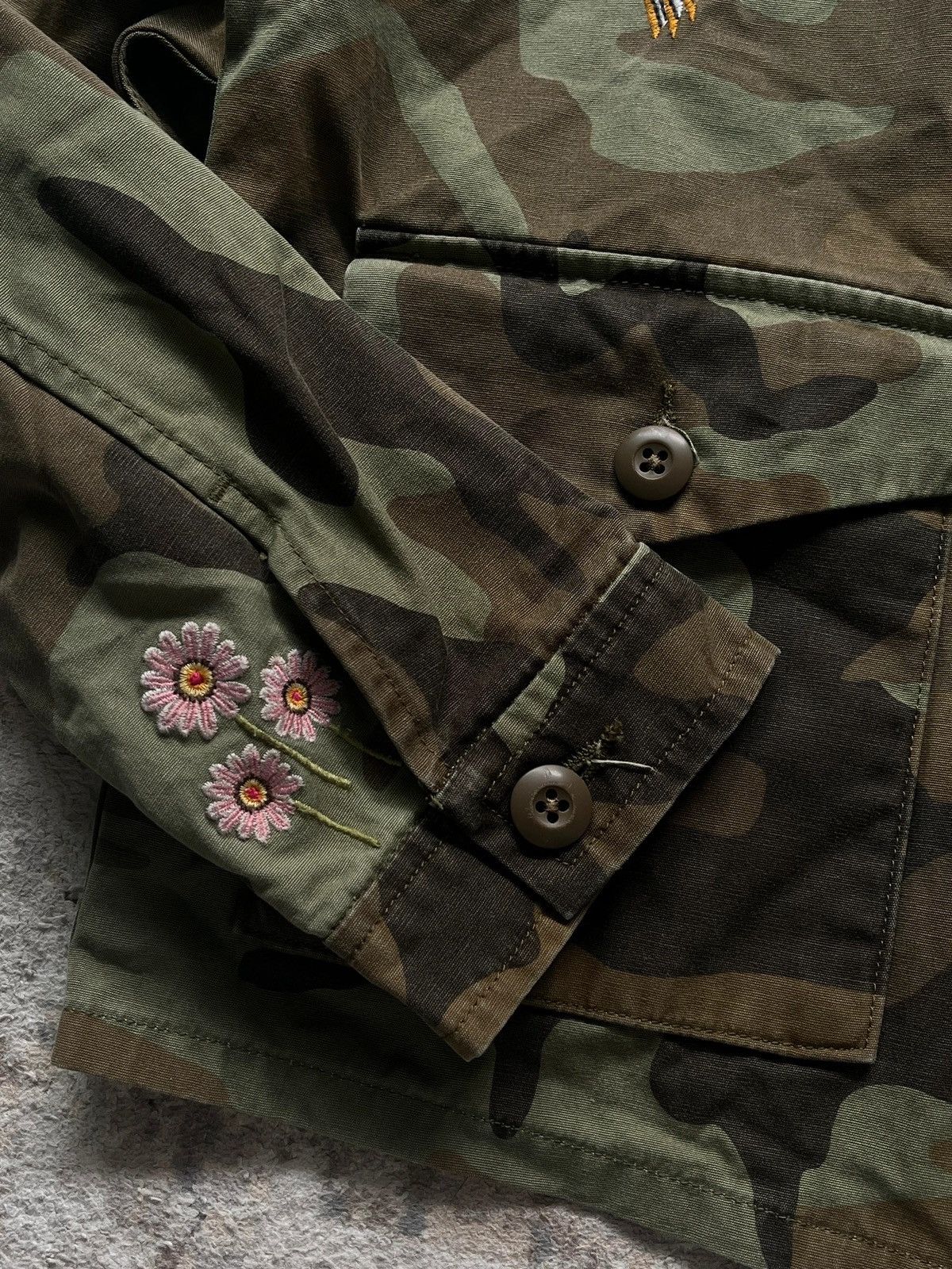 Levi's Levi’s Sz S Made in Sri Lanka 2017 Rare Camo Caroline Jacket Size S / US 4 / IT 40 - 6 Thumbnail