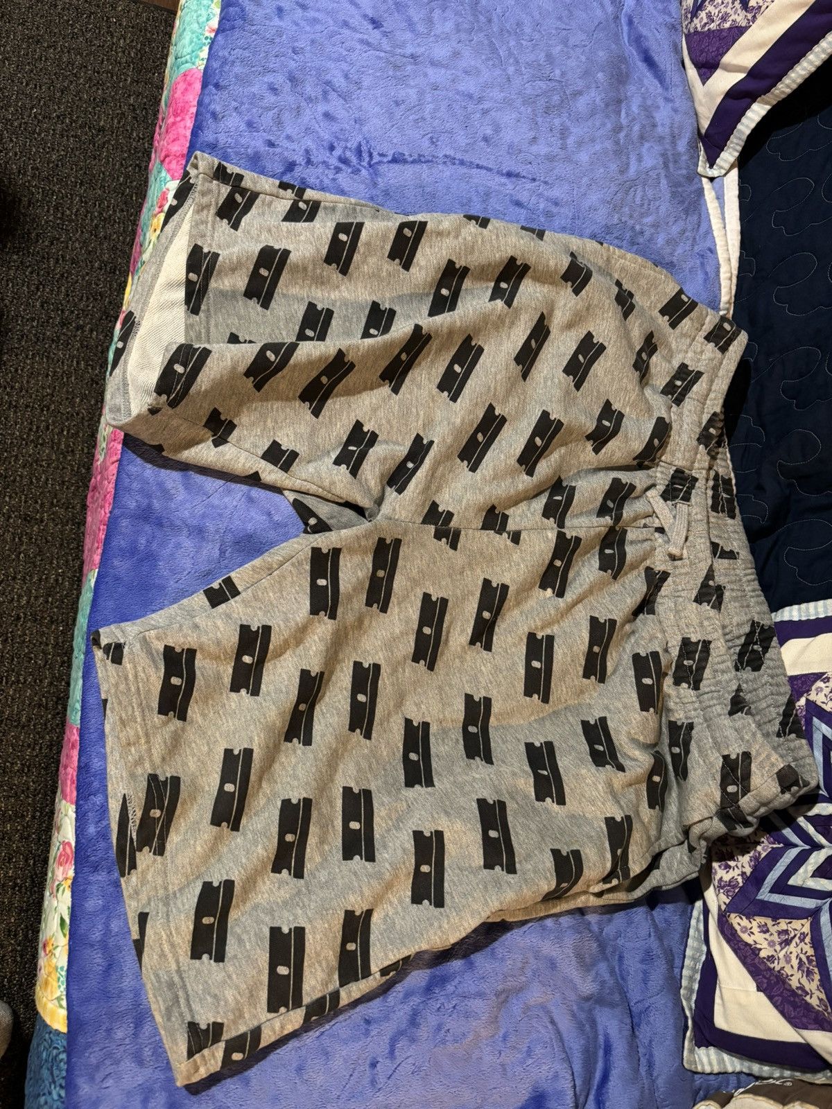 Fuck The Population × G59 Records G59 Suicideboys Razor Blade All Over Shorts Grey XL Size US 36 / EU 52 - 1 Thumbnail