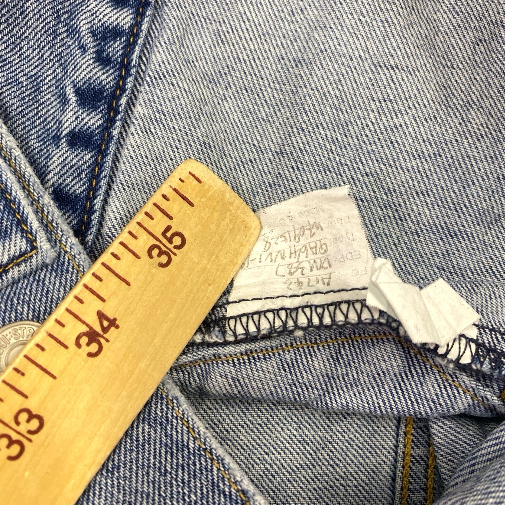Levi's Levi's Trucker Denim Jacket Sample Stock M Blue Jeans Jacket Men Medium Cotton Collared Lined Big E Size US M / EU 48-50 / 2 - 3 Thumbnail