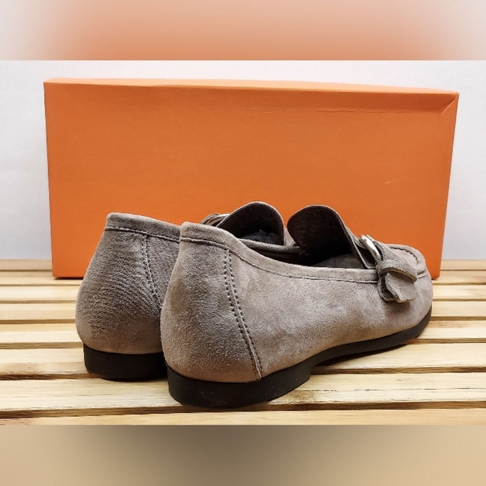 AGL AGL Womens Ginger Suede Buckle Flat Shoes Size 36.5 (6.5) Size US 6.5 / IT 36.5 - 8 Thumbnail