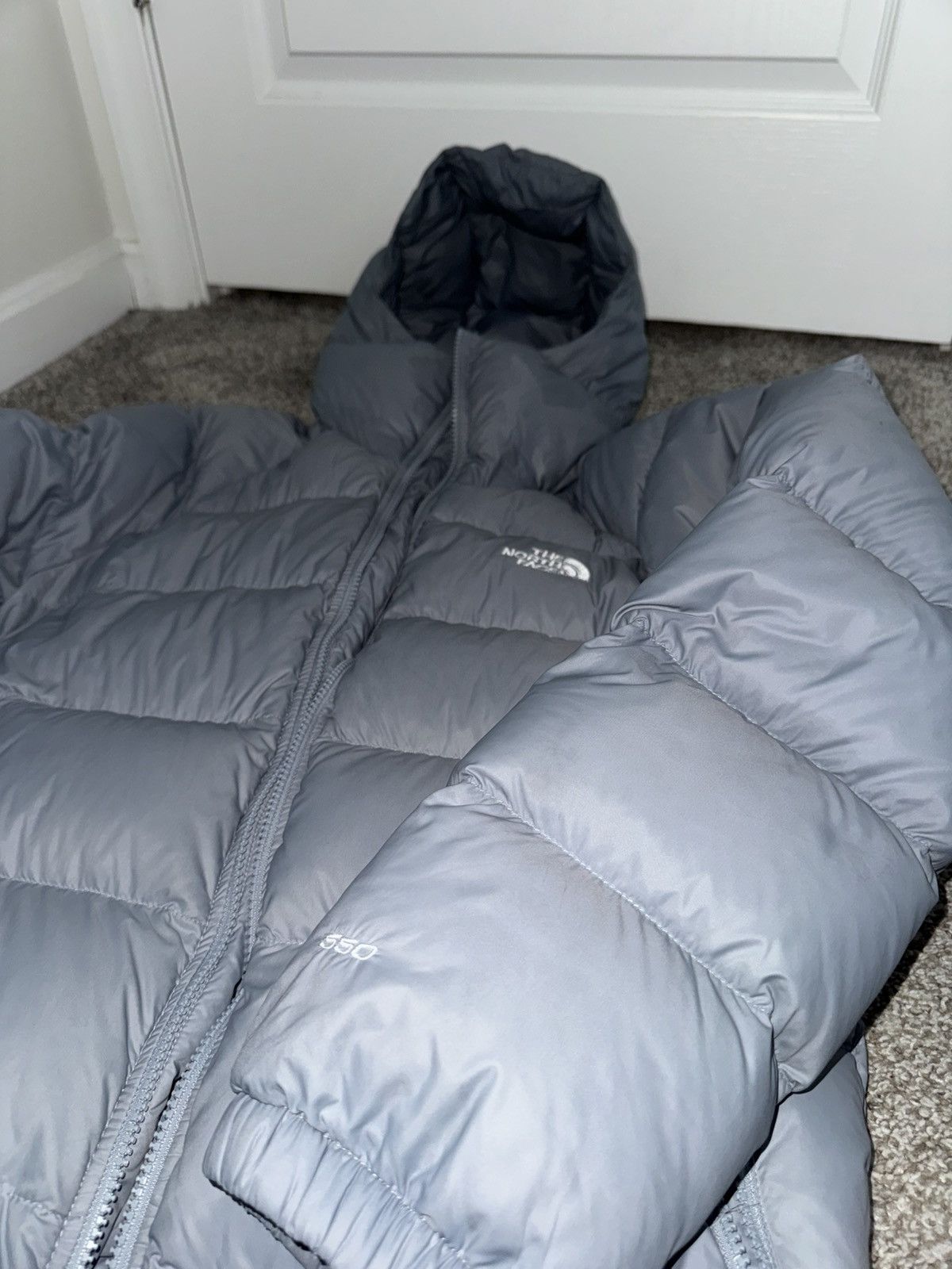 The North Face The North Face 550 Puffer Jacket Blue-Grey Size US M / EU 48-50 / 2 - 2 Thumbnail