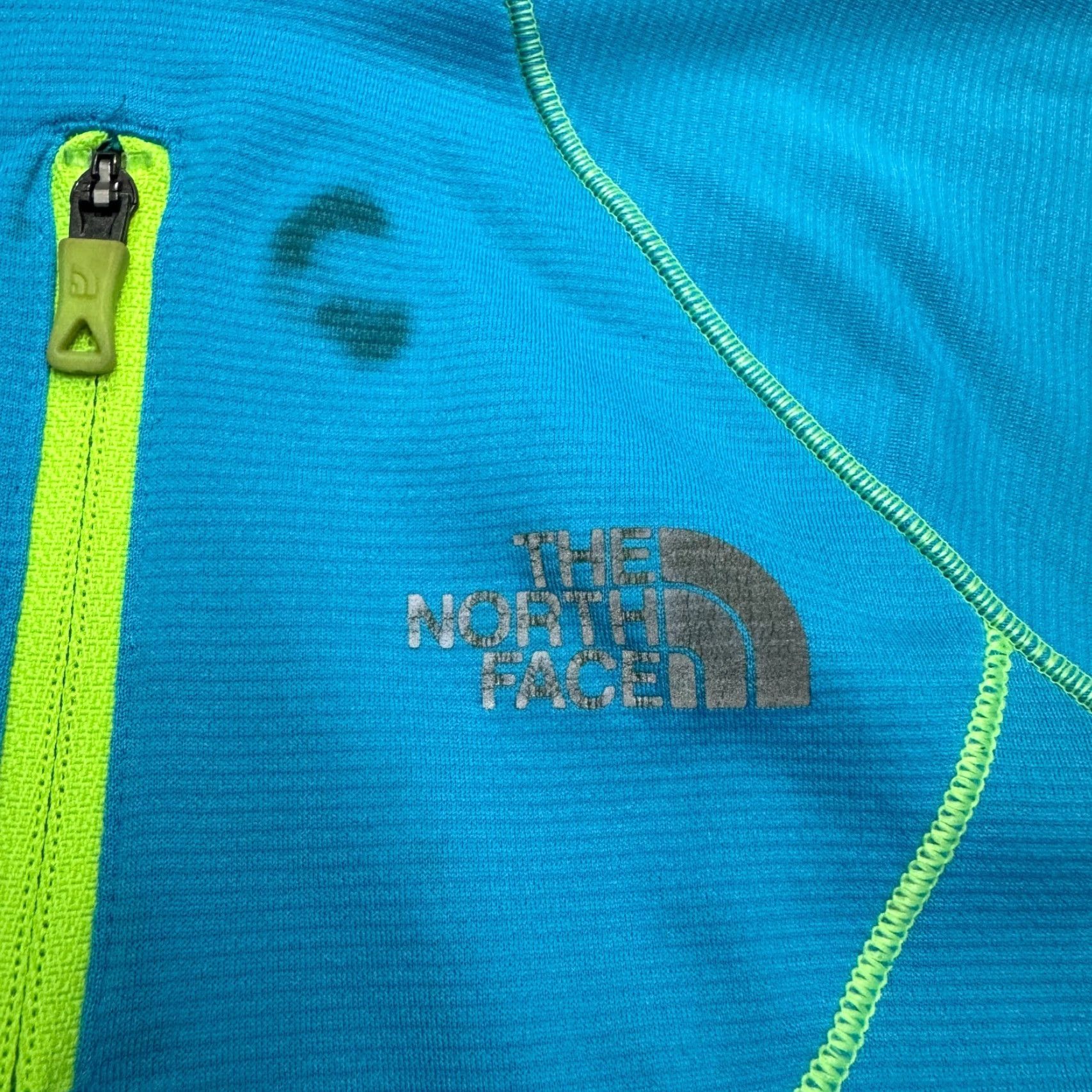 The North Face The North Face FlashDry 1/4 Zip Pullover Jacket Womens Small Blue Neon Green Size S / US 4 / IT 40 - 6 Thumbnail