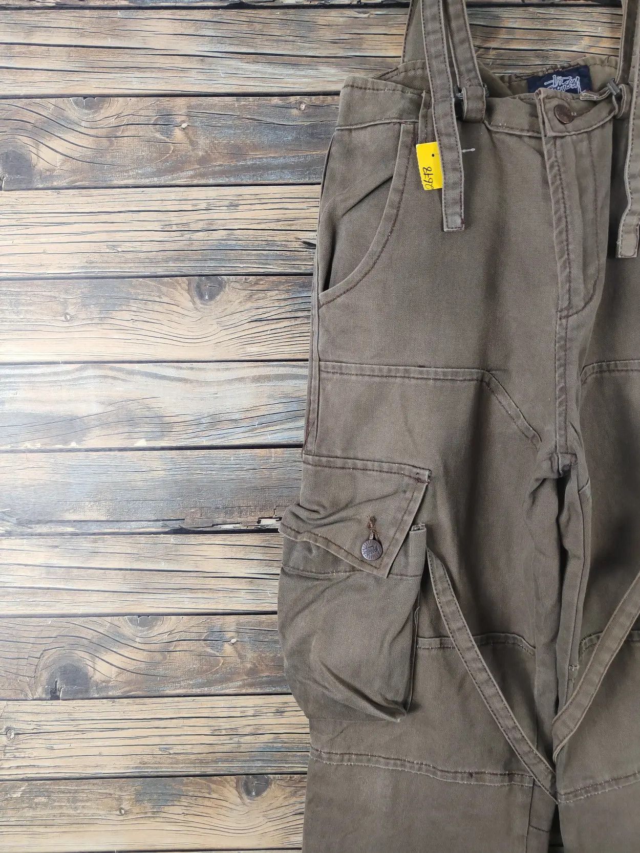 Stussy DL Stussy Olive Multipocket Tactical Jumpsuits cargo #2678 Size US 27 - 23 Thumbnail