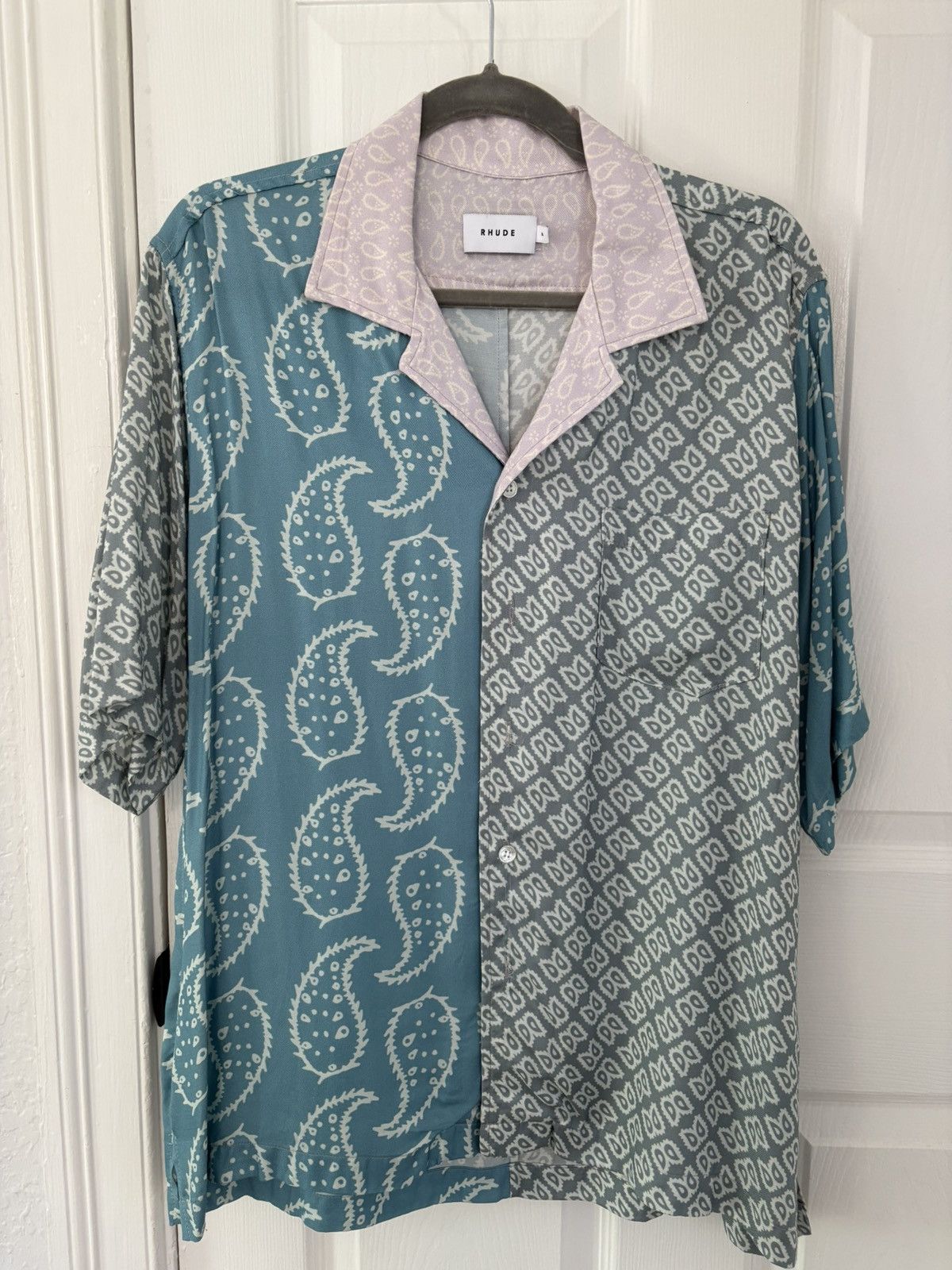 Rhude Rhude Multi Paisley Button Down - Green/Blue Size US XL / EU 56 / 4 - 1 Thumbnail