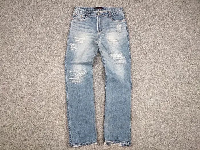 If Six Was Nine Vintage 90's Japan Distressed Denim Original Gany Jeans Size US 32 / EU 48 - 4 Thumbnail