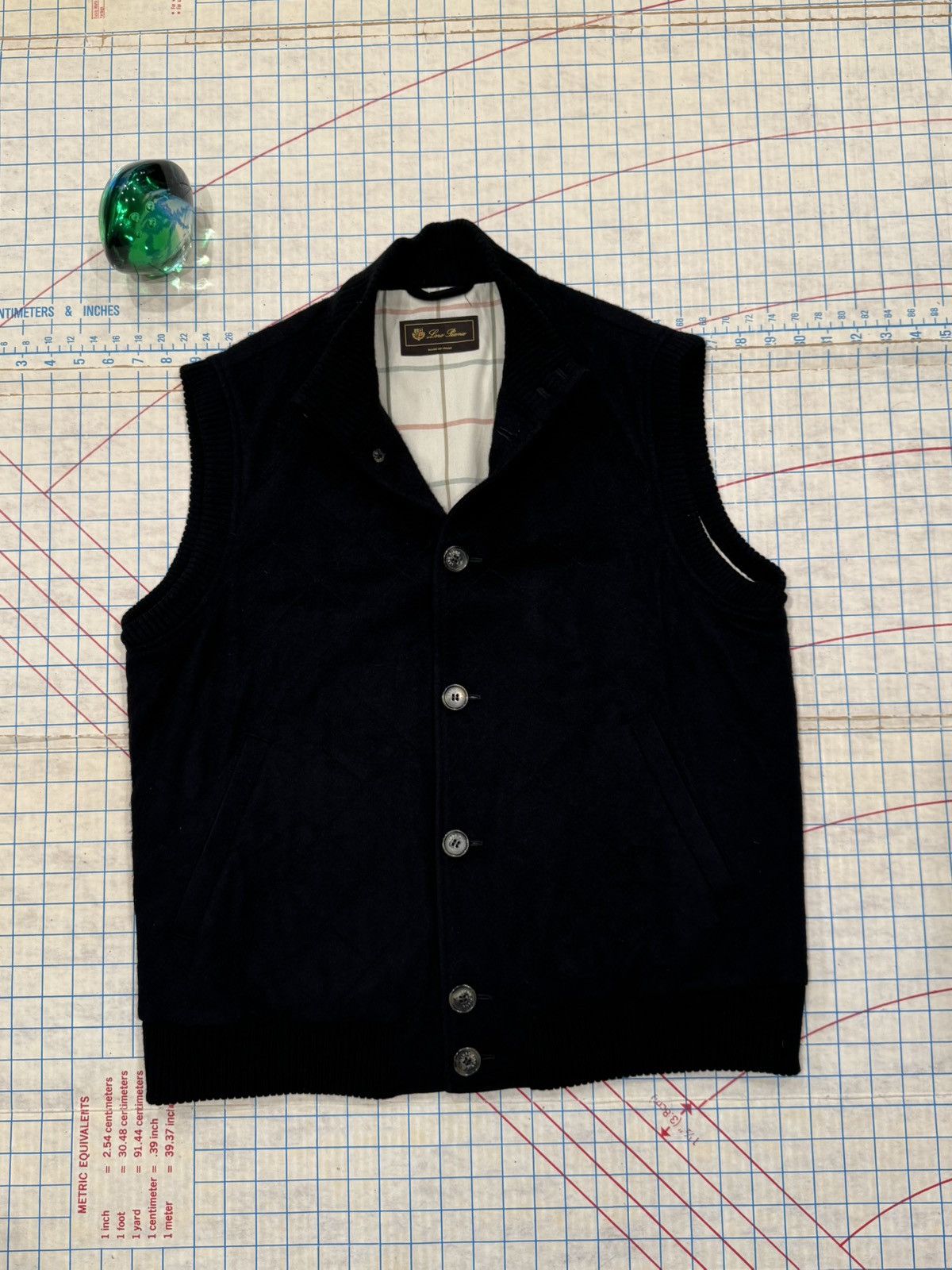 Loro Piana Loro Piana Quilted Cashmere Gilet Vest Black Size Large Size US L / EU 52-54 / 3 - 1 Thumbnail