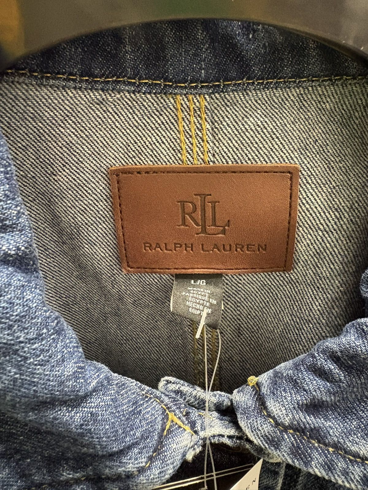 Ralph Lauren Navy Denim Belted Jacket Ralph Lauren Women’s L – New Size L / US 10 / IT 46 - 4 Thumbnail